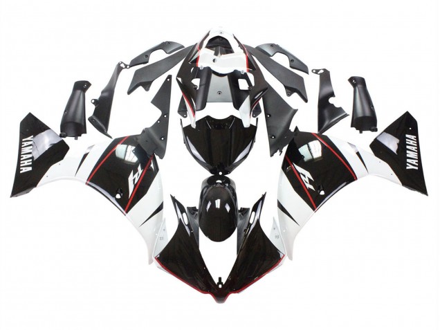 2012-2014 Yamaha YZF 1000 R1 Motorcycle Fairing - White Red Glossy Black Canada Suppliers