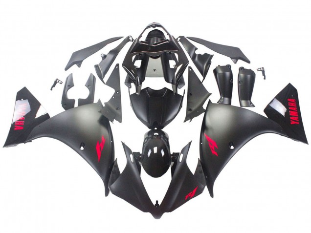 2012-2014 Yamaha YZF 1000 R1 Motorcycle Fairings - Glossy Black Matte Black Red Canada Suppliers