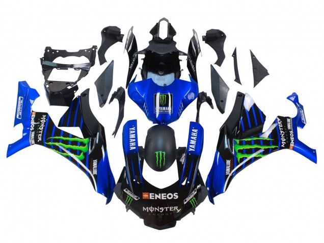 2015-2019 Yamaha YZF 1000 R1 Motorcycle Fairings - Blue Matte Black Green Monster ENEOS Canada Suppliers