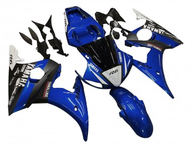2006-2009 Yamaha YZF R6S Motorcycle Fairings - Blue White Glossy Black Yamalube Canada Suppliers