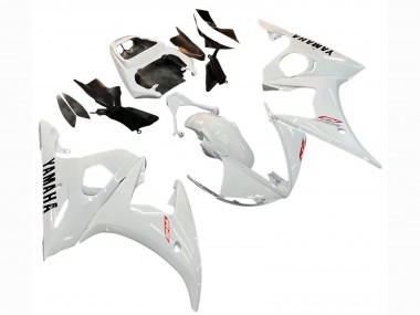 2006-2009 Yamaha YZF R6S Motorcycle Fairing Kits - White Canada Suppliers