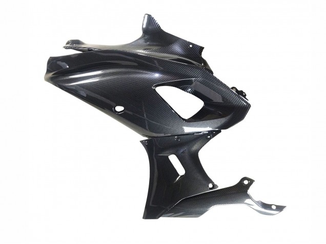 2021-2024 Yamaha YZF R7 Motorcycle Fairings - Black Carbon Fiber Carbon Fiber Canada Suppliers