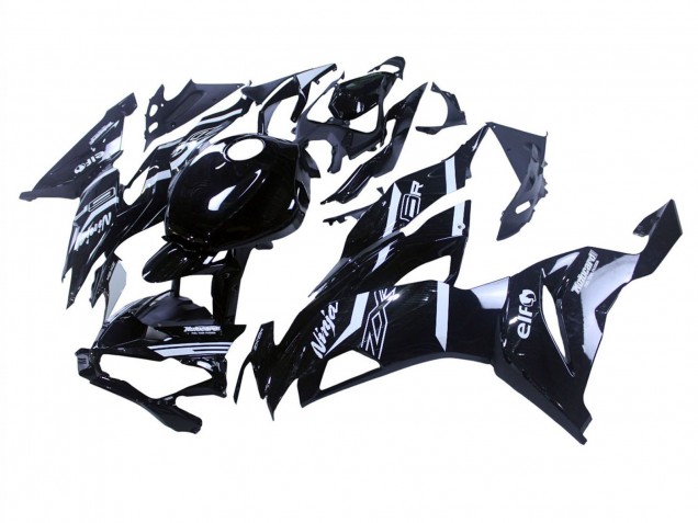 2019-2022 Kawasaki ZX6R Motorcycle Fairings - Glossy Black White Canada Suppliers