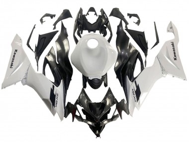 2019-2022 Kawasaki ZX6R Motorcycle Fairings - White Black Carbon Fiber Canada Suppliers