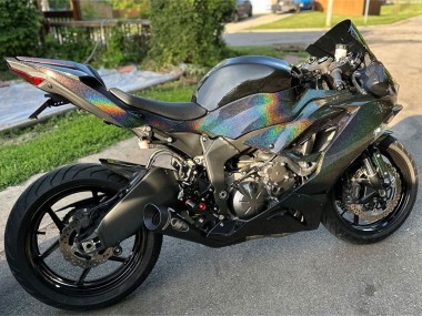 2019-2022 Kawasaki ZX6R Motorcycle Fairings - Black Rainbow Canada Suppliers