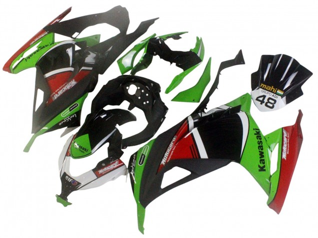 2013-2024 Kawasaki EX300 Motorcycle Fairings - Green White Red Black Elf Canada Suppliers
