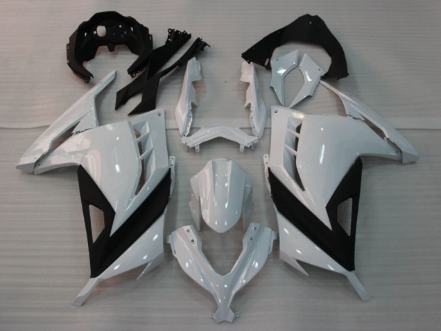 2013-2024 Kawasaki EX300 Motorcycle Fairings - Glossy White Black Canada Suppliers