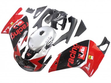 2000-2005 Aprilia RS125 Motorcycle Fairings - Red Black Silver Racing Canada Suppliers