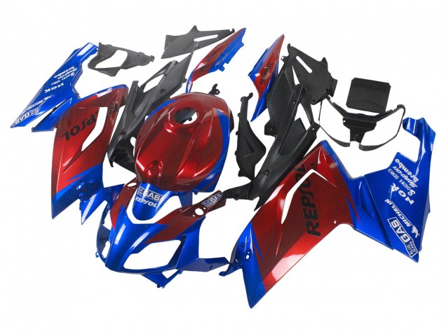2006-2011 Aprilia RS125 Motorcycle Fairings - Blue Red Canada Suppliers