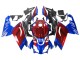 2006-2011 Aprilia RS125 Motorcycle Fairings - Blue Red Canada Suppliers