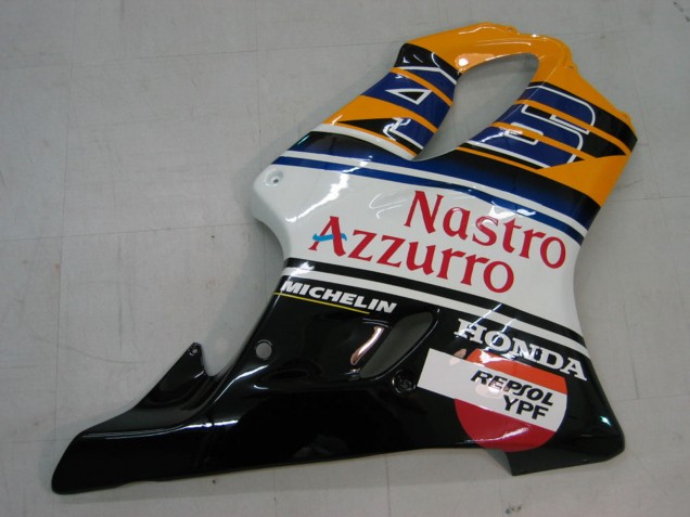 2004-2007 Honda CBR600 F4i Motorcycle Fairings - Yellow Blue White Black Nastro Azzurro Canada Suppliers