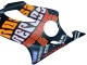 2004-2007 Honda CBR600 F4i Motorcycle Fairings - Matte Black Orange Rossi Canada Suppliers