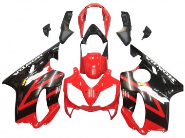 2004-2007 Honda CBR600 F4i Motorcycle Fairing - Red Glossy Black Canada Suppliers