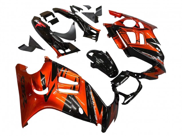1995-1996 Honda CBR600 F3 Motorcycle Fairings - Orange Glossy Black Canada Suppliers
