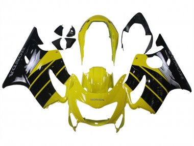1999-2000 Honda CBR600 F4 Motorcycle Fairings - Yellow Glossy Black Canada Suppliers