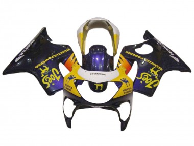 1999-2000 Honda CBR600 F4 Motorcycle Fairings - White Yellow Glossy Black Joes Canada Suppliers