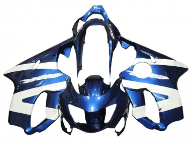 1999-2000 Honda CBR600 F4 Motorcycle Fairings - White Blue Canada Suppliers