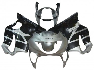 1999-2000 Honda CBR600 F4 Motorcycle Fairings - Silver Glossy Black Canada Suppliers