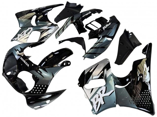 1992-1993 Honda CBR900RR 893 Motorcycle Fairings - Silver Glossy Black Canada Suppliers