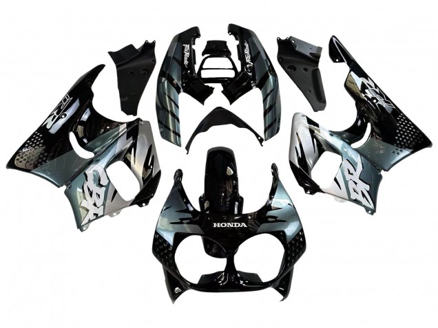 1992-1993 Honda CBR900RR 893 Motorcycle Fairings - Silver Glossy Black Canada Suppliers