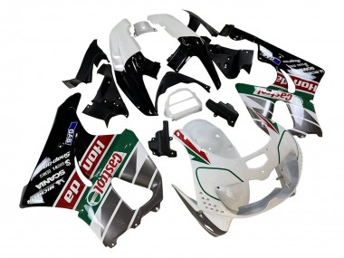 1996-1997 Honda CBR900RR 893 Motorcycle Fairings - White Green Grey Glossy Black Castrol Canada Suppliers