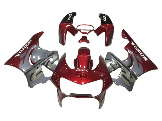 1998-1999 Honda CBR900RR 919 Motorcycle Fairings - Dark Red Grey Canada Suppliers