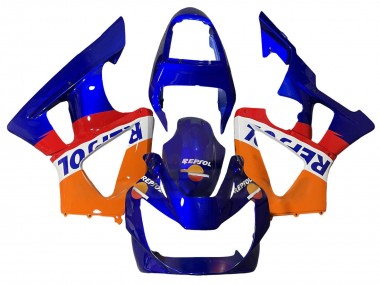 2000-2001 Honda CBR900RR 929 Motorcycle Fairings - Orange White Red Blue Repsol Canada Suppliers