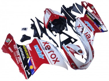 2007-2014 Ducati 848/1098/1198 Motorcycle Fairings - White Red Glossy Black Valsir Xerox Canada Suppliers
