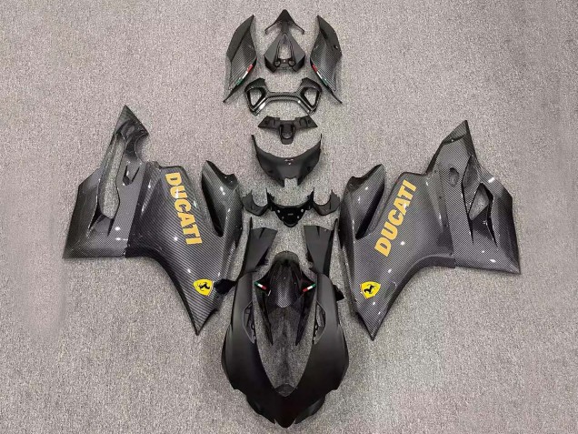 2011-2014 Ducati Panigale 899/1199 Motorcycle Fairings - Black Carbon Fiber Style Canada Suppliers