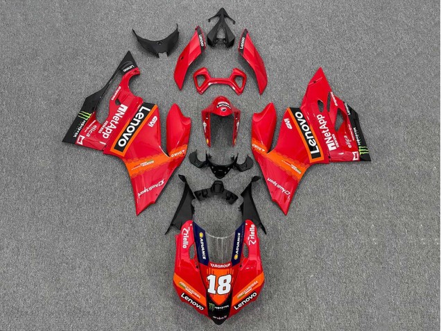 2011-2014 Ducati Panigale 899/1199 Motorcycle Fairings - Red Orange Black Monster Lenovo 18 Canada Suppliers
