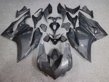 2015-2020 Ducati 959/1299 Motorcycle Fairings - Black Carbon Fiber Style Canada Suppliers