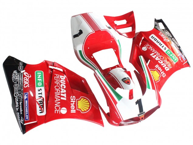 1993-2005 Ducati 748/916/996/998 Motorcycle Fairings - White Red Yellow Green Glossy Black Performance Canada Suppliers
