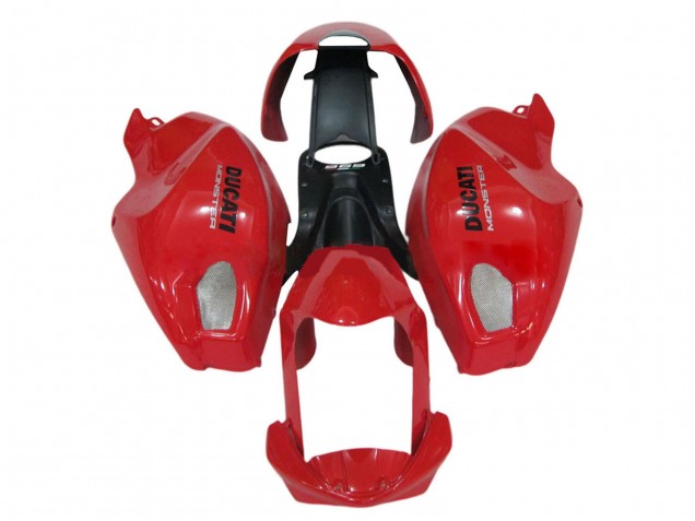 2008-2012 Ducati Monster 696 796 1100 1100S Motorcycle Fairing - Red Canada Suppliers