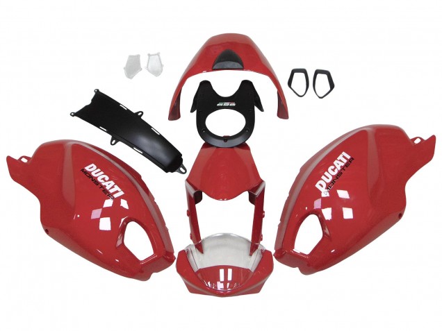 2008-2012 Ducati Monster 696 796 1100 1100S Motorcycle Fairings - Red White Canada Suppliers