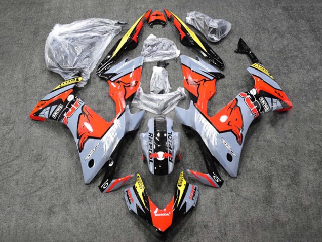 2013-2015 Honda CBR500R Motorcycle Fairings - Glossy Nardo Grey Yellow Glossy Black Repsol HRC Red Bull Canada Suppliers