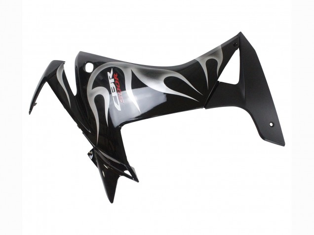 2013-2015 Honda CBR500R Motorcycle Fairings - Glossy Black Silver Flame Canada Suppliers