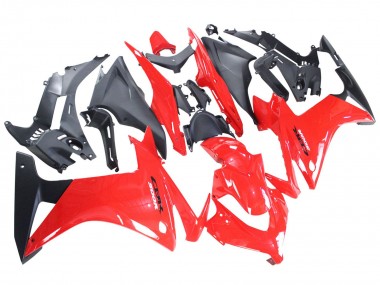 2013-2015 Honda CBR500R Motorcycle Fairings - Red Matte Black Canada Suppliers