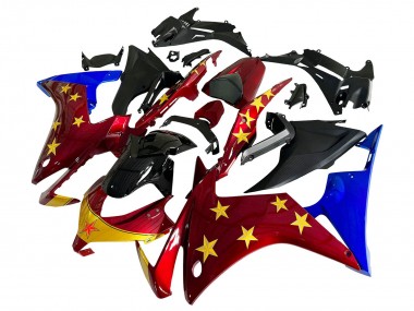 2013-2015 Honda CBR500R Motorcycle Fairings - Red Blue Yellow Star Canada Suppliers