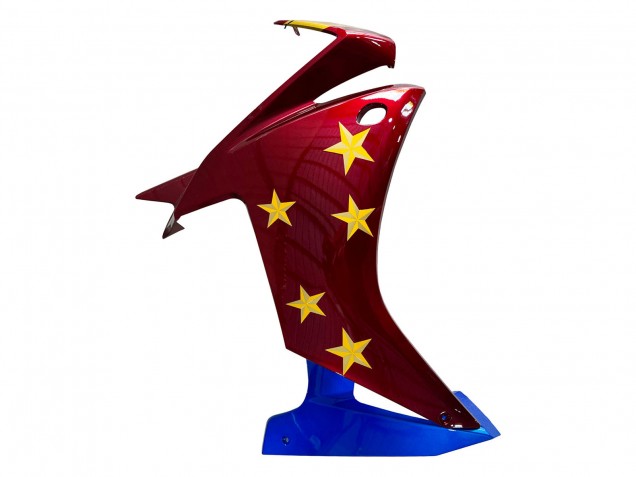 2013-2015 Honda CBR500R Motorcycle Fairings - Red Blue Yellow Star Canada Suppliers