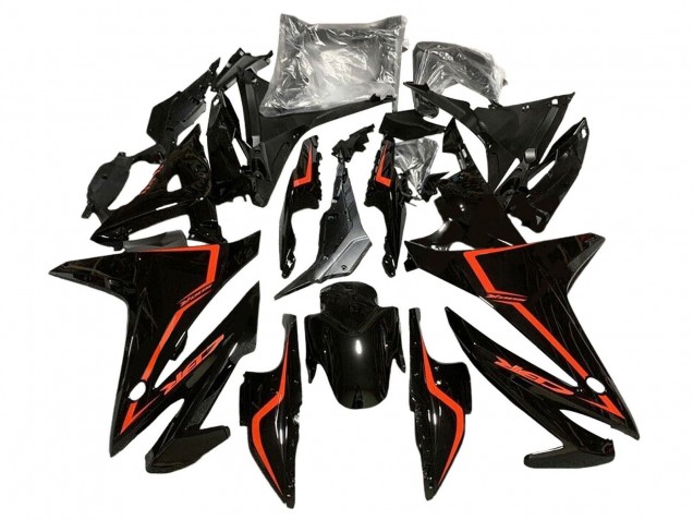 2016-2018 Honda CBR500R Motorcycle Fairings - Glossy Black Red Canada Suppliers
