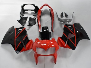 1998-2001 Honda VFR 800 Motorcycle Fairings - Red Glossy Black Stripe Canada Suppliers