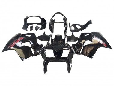 1998-2001 Honda VFR 800 Motorcycle Fairings - Glossy Black Red Decal Canada Suppliers