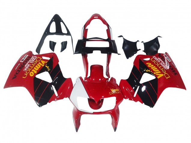 1998-2001 Honda VFR 800 Motorcycle Fairings - Red White Glossy Black Vimto Canada Suppliers