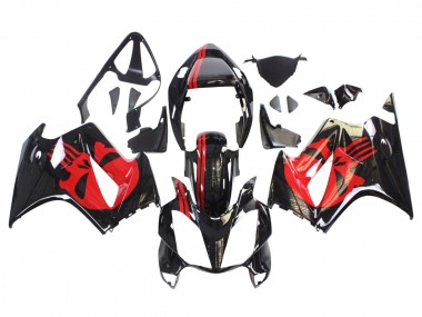 2002-2013 Honda VFR 800 Motorcycle Fairings - Glossy Black Red Canada Suppliers