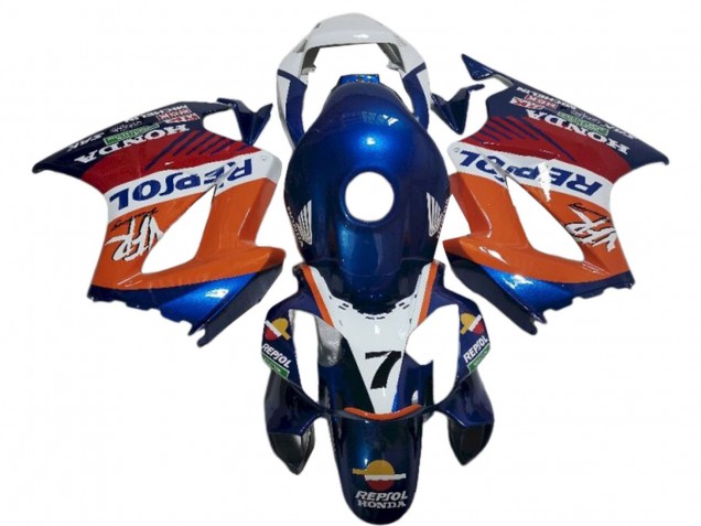 2002-2013 Honda VFR 800 Motorcycle Fairings - White Orange Blue Repsol Canada Suppliers