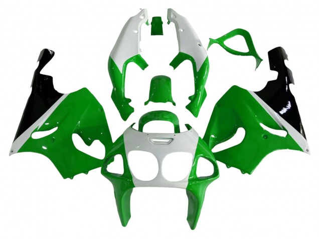 1996-2003 Kawasaki ZX7R Motorcycle Fairings - White Green Black Canada Suppliers