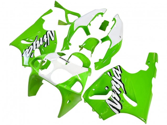 1996-2003 Kawasaki ZX7R Motorcycle Fairings - White Green Canada Suppliers