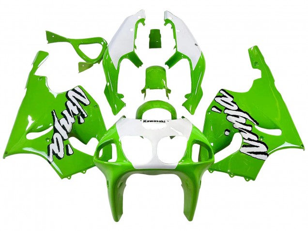 1996-2003 Kawasaki ZX7R Motorcycle Fairings - White Green Canada Suppliers