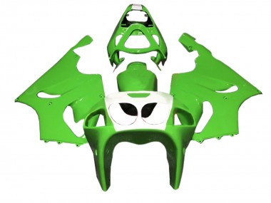 1996-2003 Kawasaki ZX7R Motorcycle Fairings - Green White Canada Suppliers