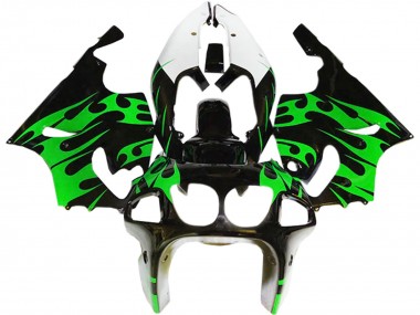 1996-2003 Kawasaki ZX7R Motorcycle Fairings - Green Glossy Black White Canada Suppliers